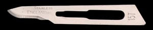 Cincinnati Surgical Company Cincinnati Stainless Steel Blades  Size 15, Non-Sterile, Bulk, 500/pk