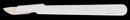 Cincinnati Surgical Company Cincinnati Stainless Steel Scalpel  Scalpel, Stainless Steel, Size 21, White Handle, D