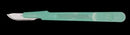 SCALPEL SS SZ 22 GRN HANDLEDISP ST 10/BX (DROP)