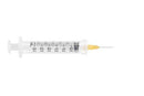Ultimed Ulticare 3ml Safety Syringe  Safety Syringe, Detachable Needle, 3mL, 25G x 5/8"