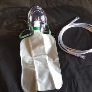 Med-Tech Oxygen Masks  Oxygen Mask, Total Non-Rebreather w/bag, Adult, El