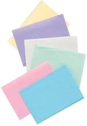 TOWEL PATIENT 2PLY PAPR W/POLY18X13 BLU 500/CS