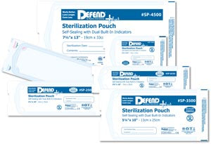 Mydent Defend+Plus Sterilization Pouches  Pouch, 13" x 20", 200/bx, 5 bx/cs