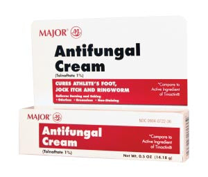 Major Pharmaceuticals Major Foot Care  Anti-Fungal Cream, 15gm, Compare to Tinactin 1%, N