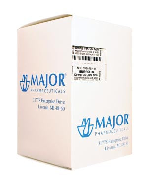 Major Pharmaceuticals Major Analgesic Tablets  Ibuprofen, 200mg, 100s, Compare to Motrin, 12/cs,
