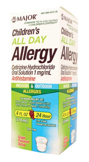 Major Pharmaceuticals Major Allergy Liquid  All-Day-Allergy-24-Hour-118mL-Compare-to-Zyrtec-36