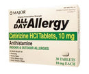 Major Pharmaceuticals Major Allergy Tablets  All Day Allergy, 24 Hour, 30s, Compare to Zyrtec,
