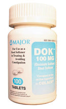 Major Pharmaceuticals Major Laxatives  Docusate Sodium, 100mg, 100s, Compare to Colace, N