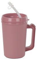 Gmax Industries, Inc. Gmax Insulated Mugs  Insulated Mug, with Straw, 22 oz, Rose, 48/cs