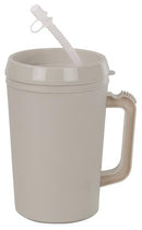 MUG INSULATED W/STRAW 22OZGRAY 48/CS