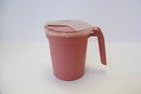 PITCHER W/STRAW PORT LID ROSE100/CS