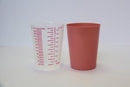 Gmax Industries, Inc. Gmax Tumblers  Intake Tumbler, Graduated, Red Print, Translucent,