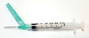 SYRINGE SAFETY 3ML W/NEEDLESAFETY 21GX1 50/BX 8BX/CS
