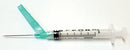 SYRINGE SAFETY 3ML W/NEEDLESAFETY 21GX1.5 50/BX 8BX/CS