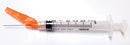 SYRINGE SAFETY 3ML W/NEEDLESAFETY 25GX1 50/BX 8BX/CS