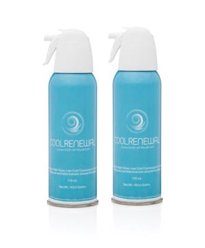 Cool Renewal, Llc Cool Renewal Replacement Canisters  Twin Pack (2) 170mL Canisters of Cryogen, 1 Extend