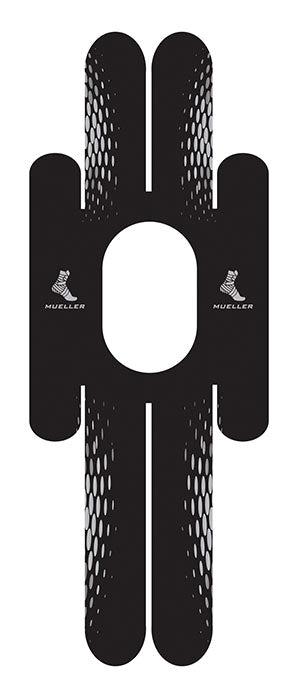 Mueller Sports Medicine, Inc. Mueller Easyfit Kinesiology Pre-Cut Tape  Tape, Knee, 3 applications/pk (In retail pkg)