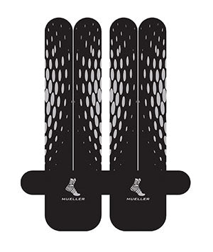Mueller Sports Medicine, Inc. Mueller Easyfit Kinesiology Pre-Cut Tape  Tape, Waist/Back, 3 applications/pk (In retail pkg