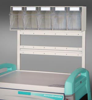 Capsa Healthcare Avalo Medical Cart Ancillary Tilt Front Bin  12087 - Ancillary Tilt Front Bin - 5 Bin Unit