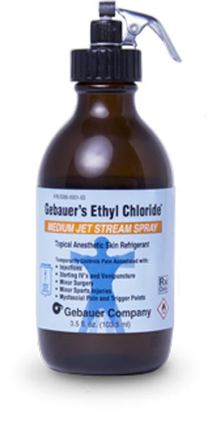 Gebauer Company Gebauer Ethyl Chloride  Medium Jetstream Spray, 3.9 fl oz (115ml), Plastis