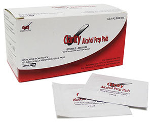 Clarity Diagnostics Clarity BG1000 Blood Glucose Meter  Clarity Alcohol Prep Pads/Swabs, Sterile, Medium,