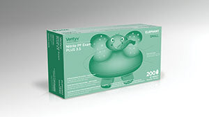 Ventyv Nitrile Powder Free Exam Glove Plus 3.5 (Elephant)  Glove, Exam, Nitrile, Powder-Free (PF), Polymer Co