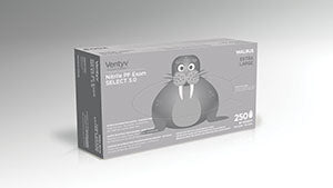 Ventyv Nitrile Powder Free Exam Glove Select 3.0 (Walrus)  Glove, Exam, Nitrile, Powder-Free (PF), Polymer Co