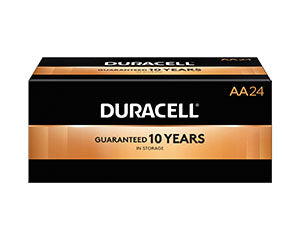 Duracell  Coppertop Alkaline Battery With Duralock Power Preserve Technology  Size AA, 24/bx, 6bx/cs(UPC