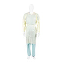 GOWN COVER W/TIES SMSYELLOW UNIV 10/PK 10PK/CS