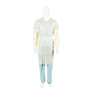Cardinal Health Isolation And Cover Gowns  Isolation Gown, Poly-Coated, Over-the-Head, Half-B