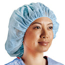 Cardinal Health Head Covers  Premium Heavy-Weight Bouffant Cap, Large, 24, Blue