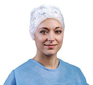 Cardinal Health Head Covers  Designer Nurse' s Cap, Large, 25, Celebration Prin