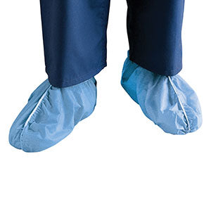 Cardinal Health Convertors Shoe Covers  Premium Shoecover, Anti-Skid, SMS, XX-Large, Blue,