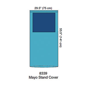 Cardinal Health Convertors General Surgery Drape Sheets And Components  Cover, Mayo Stand, Reinforced Poly, 29 1/2W, 22/cs