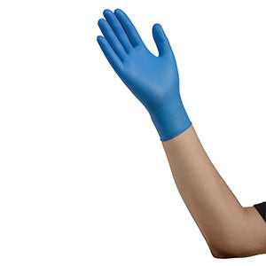 Cardinal Health Esteem Tru-Blu Nitrile Exam Gloves  (PF), X-Small, 150/bx, 10 bx/cs