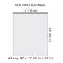 DRAPE TOWEL ST 18X23 W/ADHS10/CS