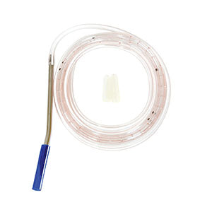 Cardinal Health Jackson-Pratt Silicone And Pvc Round Drains & Silicone T-Tube Drains  Round Silicone Drains with Trocar, 19FR, 1/4, Cent