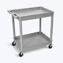 CART TUB 2 SHELVES GRAY32X24X37.25 (DROP)
