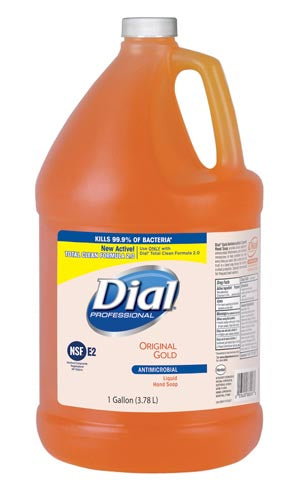 Dial Corporation Dial Gold Antibacterial Liquid Hand Soap  Antibacterial, 1 Gallon, 4/cs (48 cs/plt) (2340088