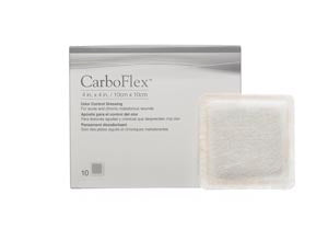 Convatec Carboflex Odor Control Dressing  Dressing, Square, 4" x 4", 10/bx