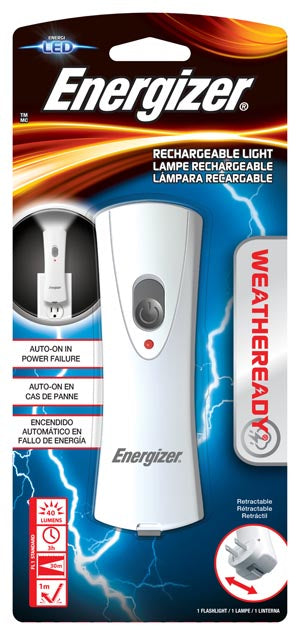 Energizer Battery, Inc. Energizer Flashlight - Economy  Energizer Emergency Rechargeable Light, 3/cs