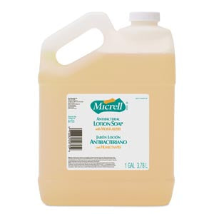 MICRELL Antibacterial Lotion Soap Pump Bottle (12/Case)  Soap, Gallon, 4/cs (60 cs/plt)