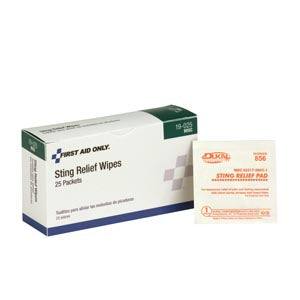 STING RELIEF WIPES 25/BX(DROP)