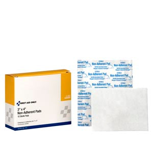 First Aid Only/Acme United Corporation First Aid Only/Acme United Wound Care  Non-Adherent Pads, 3"x4", 10/bx