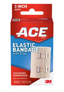 BANDAGE ELASTIC W/CLIPS 372/CS