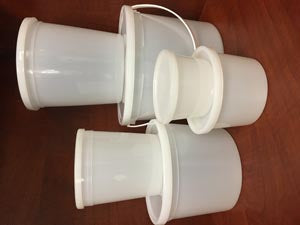 Gmax Industries, Inc. Gmax Pathology Containers  Lid and Handle, 174 oz, 25/cs