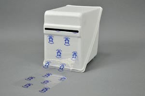 Palmero Barrier Film  Barrier Film Dispenser, 7 ¼” L x 5-¼” W x 7” H, Wh