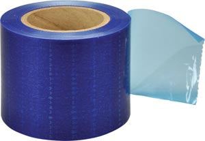 Palmero Barrier Film  4" x 6" Blue Film, 1200 sheets/rl