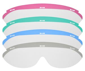 Palmero Dynamic Disposables Safety Eyewear  Safety Glasses, Replacement Lenses, Clear, 25/pk