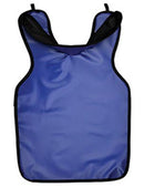 APRON XRAY ADULT W/COLLAR .3MMTHICK 22.25INX25.50IN BLUE
